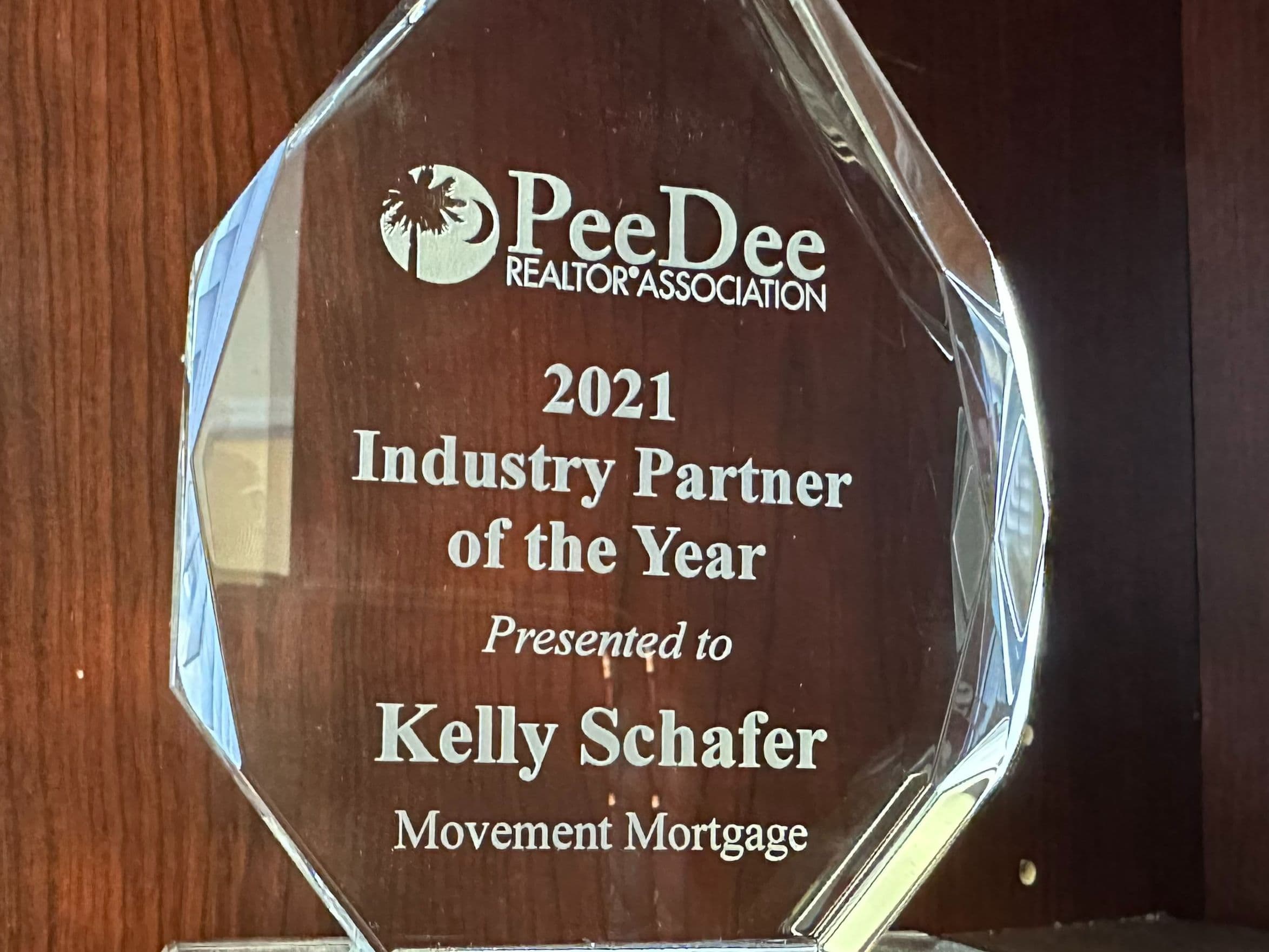 2021 Pee Dee Realtor Association Industry Partner of the Year