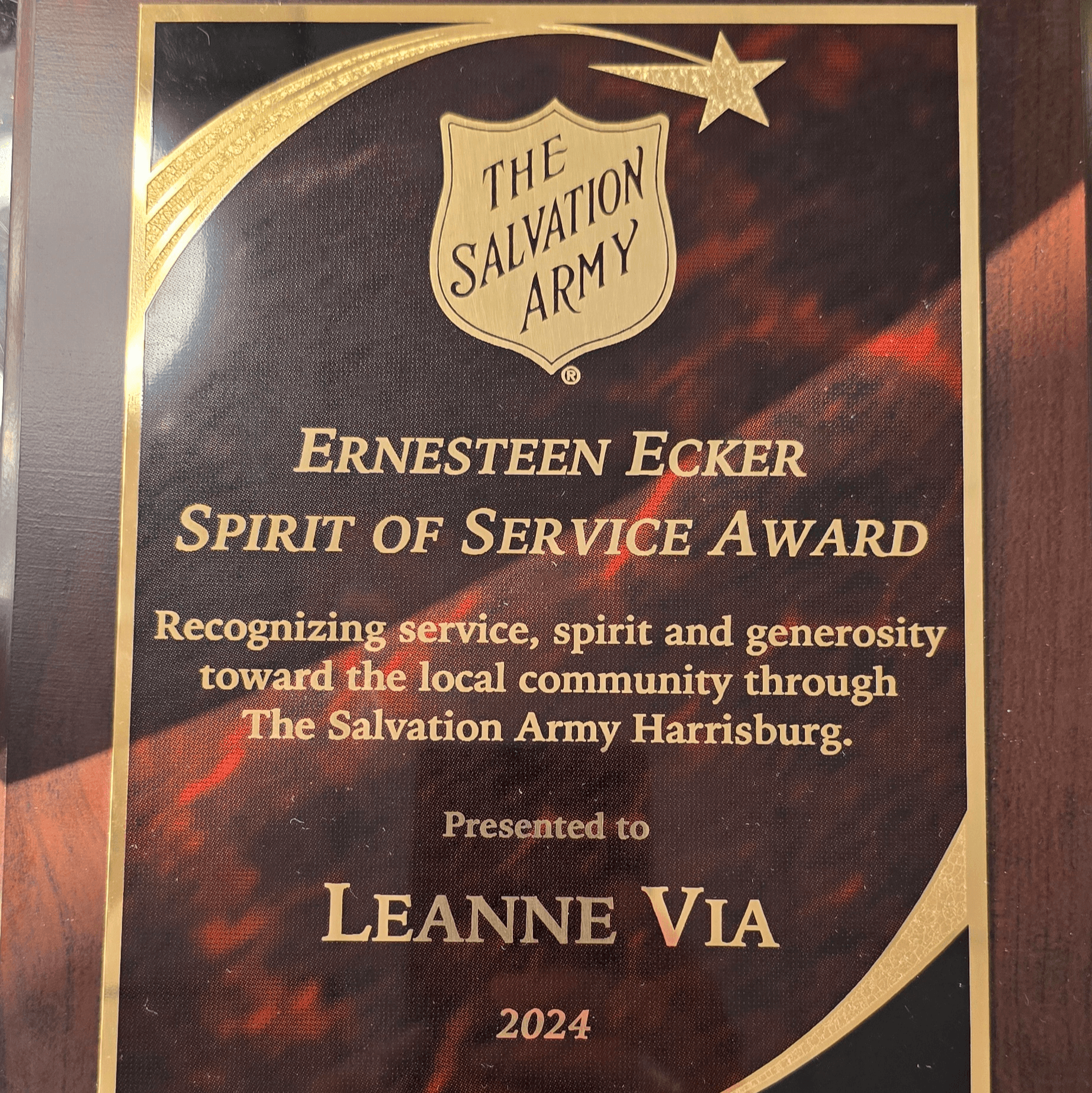 Ernesteen Ecker Spirit Service Award