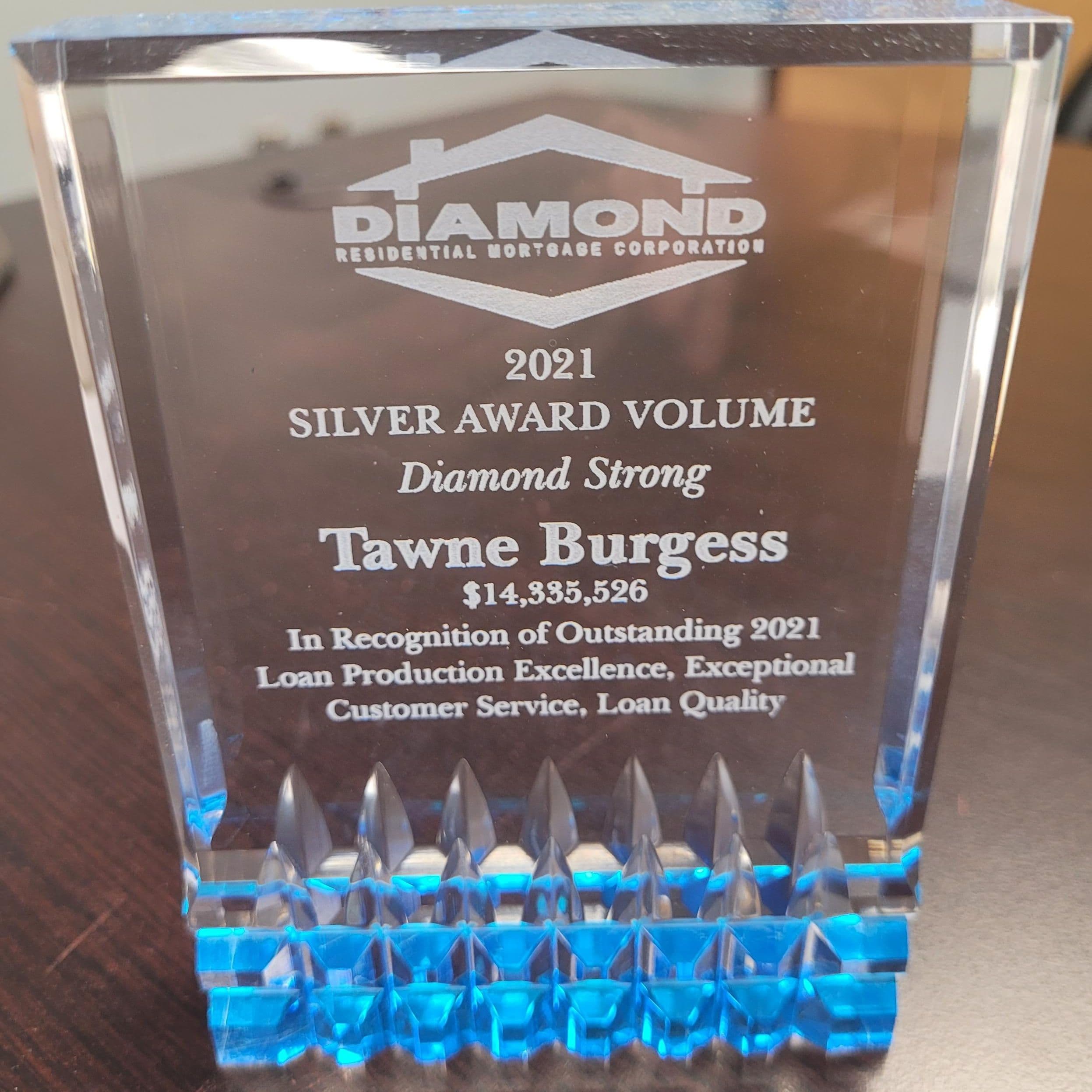 2021 SILVER AWARD VOLUME