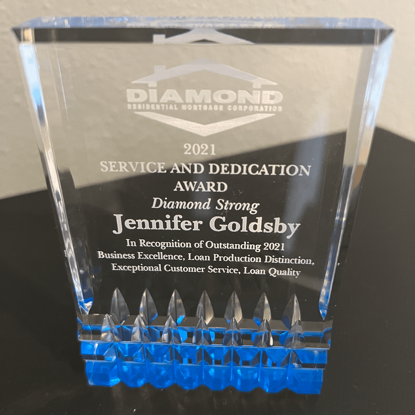 2021 Service and Dedication Award
