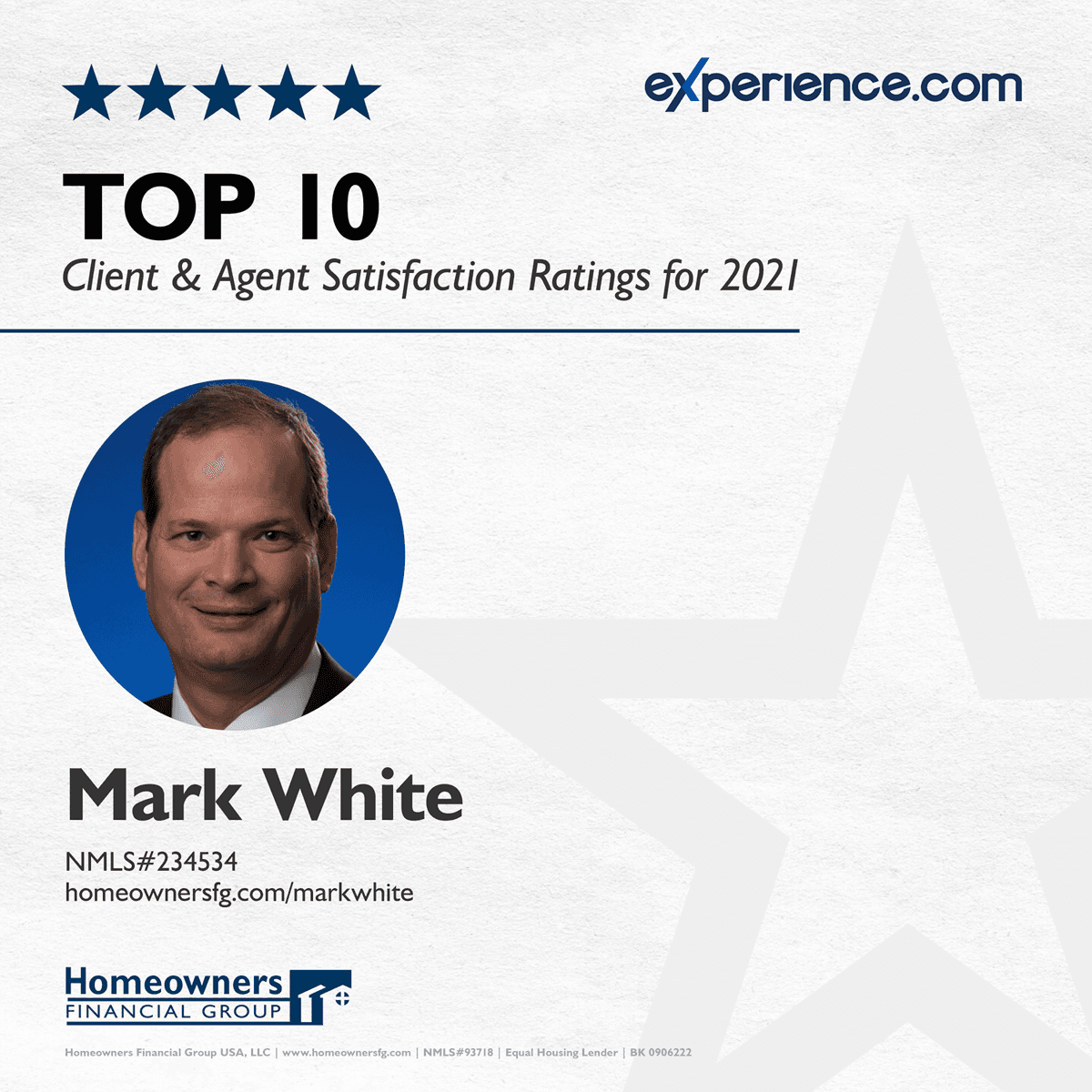 Top 10 Client & Agent Satisfaction 2021