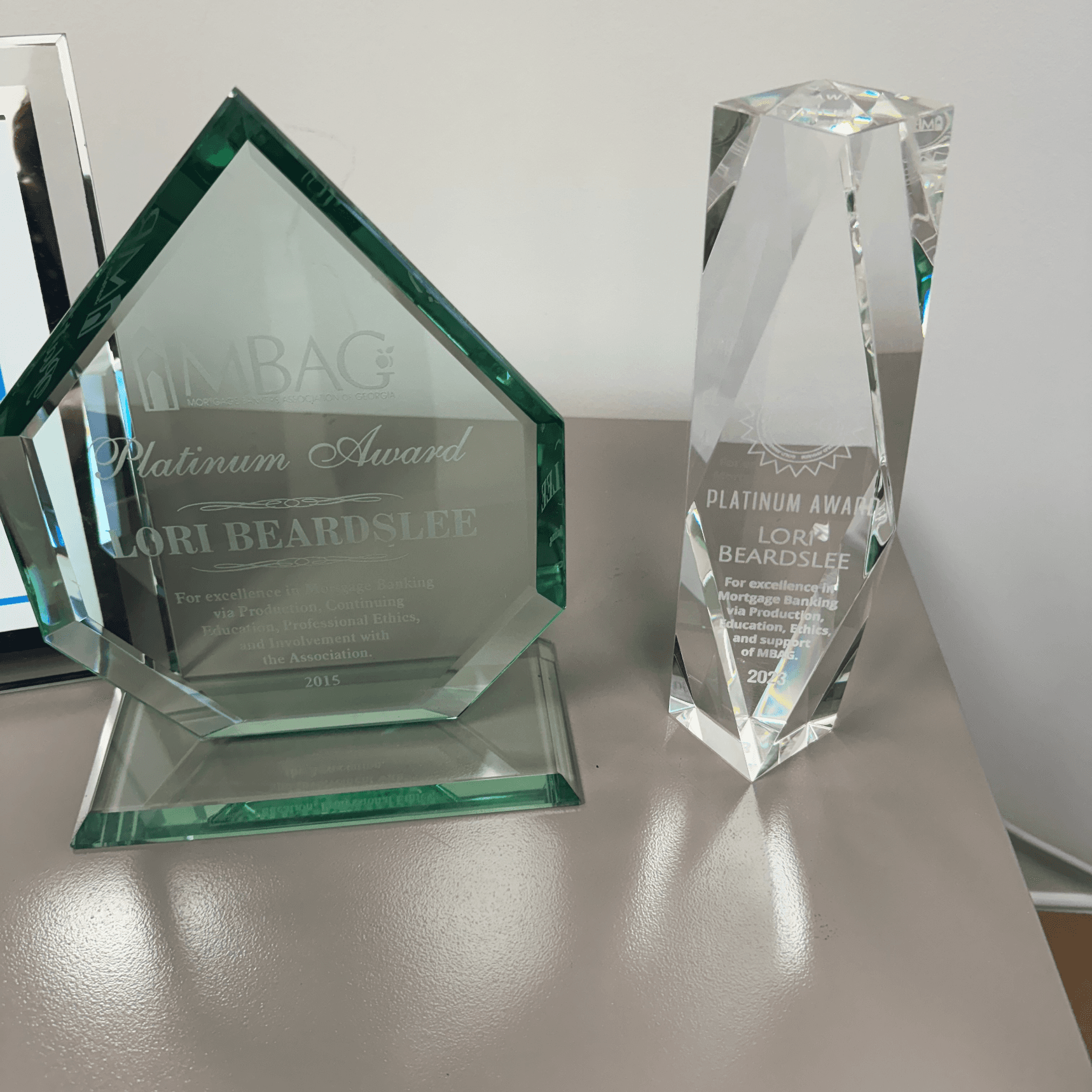 MBAG Platinum award winner 2017 - 2024