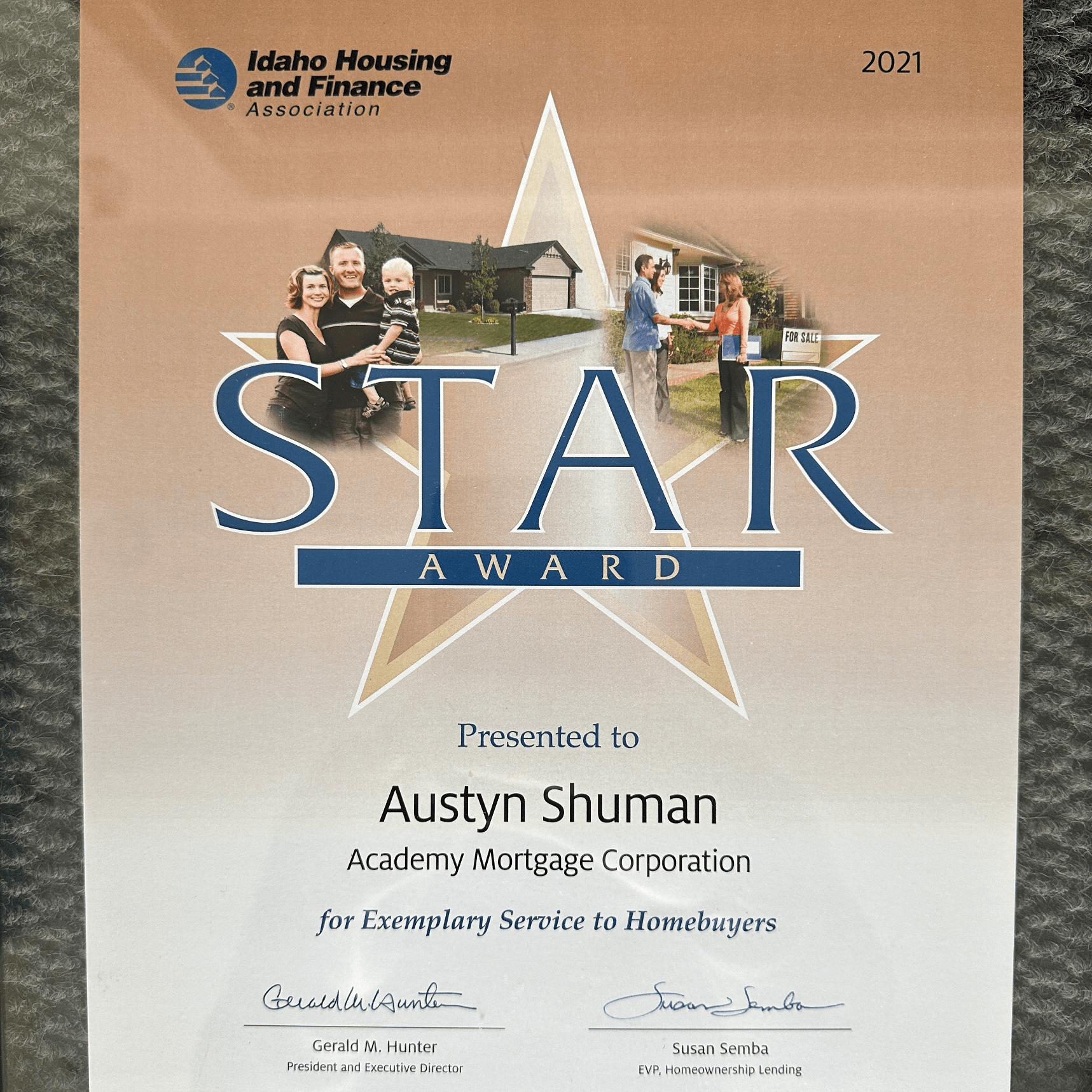 2021 Idaho Housing STAR Award