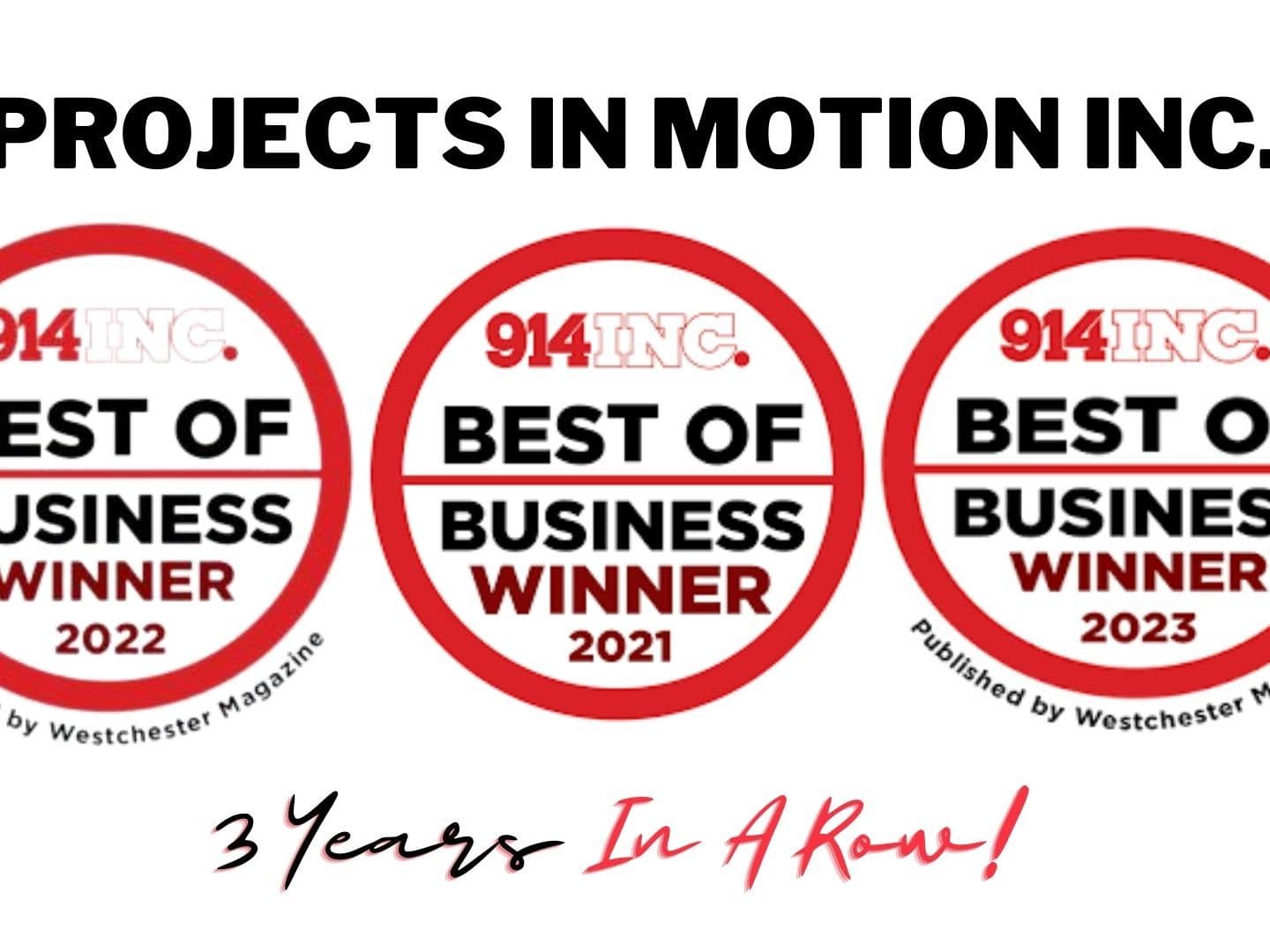 Winner of "Best Of Business" Award from 914Inc. Westchester Magazine for our 3rd year in a row in the category for Office Furniture!