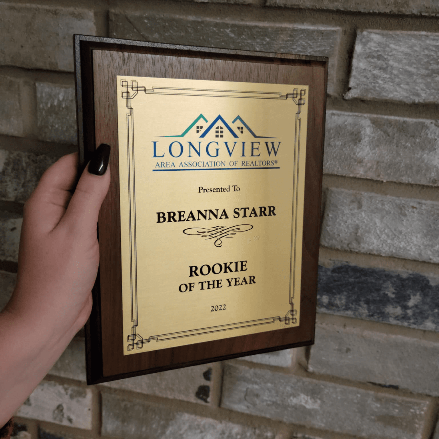 Longview Association of Realtors Rookie of the Year