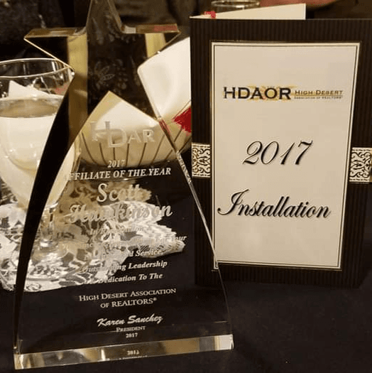 2019 High Desert Association of Realtors Affiliate of the Year