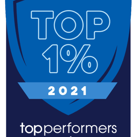 2021 Top 1% Lender in America through Experience.com