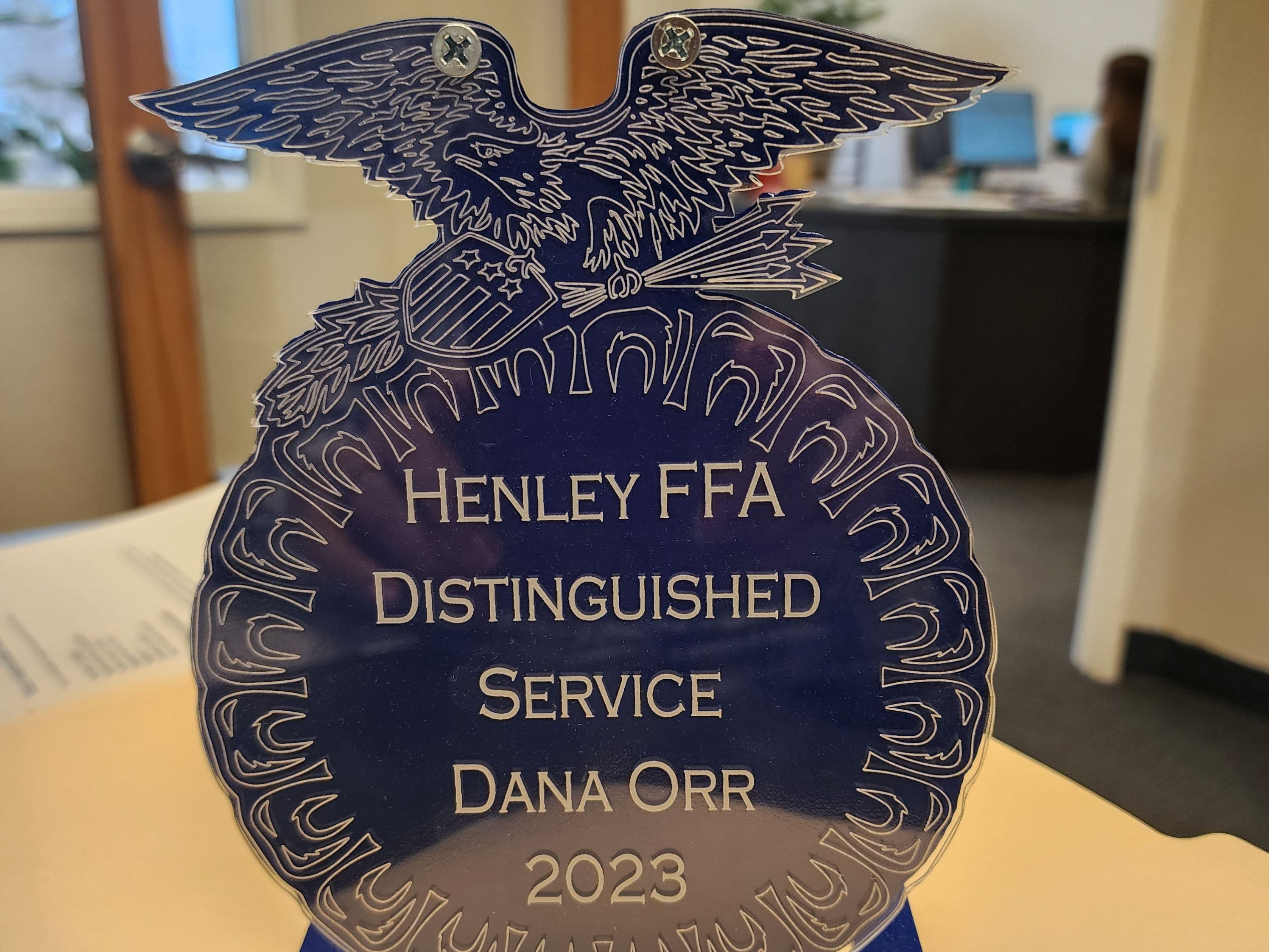 Henley FFA Service Award