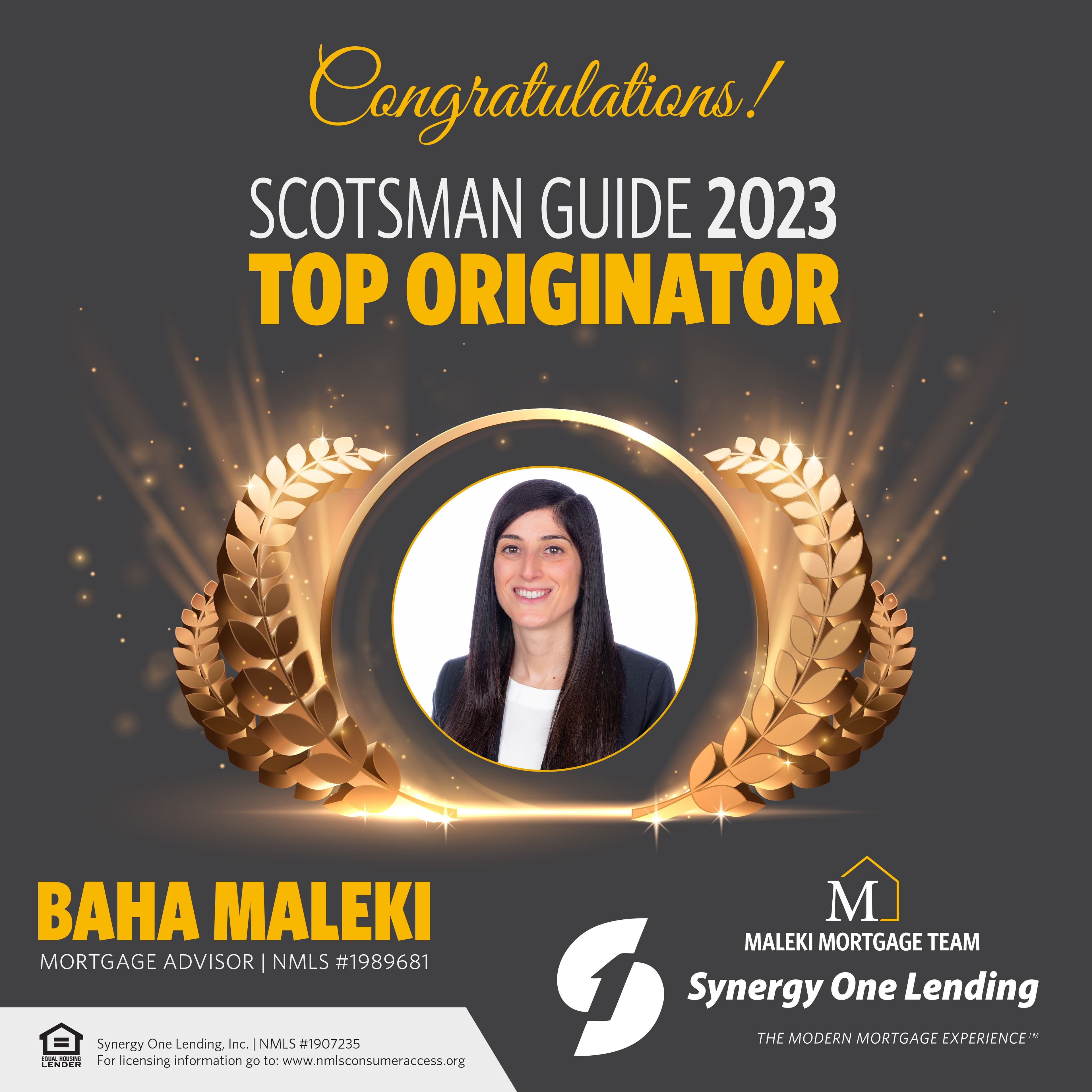Scotsman Guide Top Originator 2023