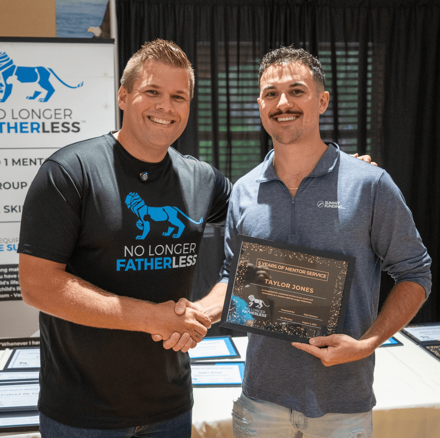 No Longer Fatherless - 5 Years Mentoring Service