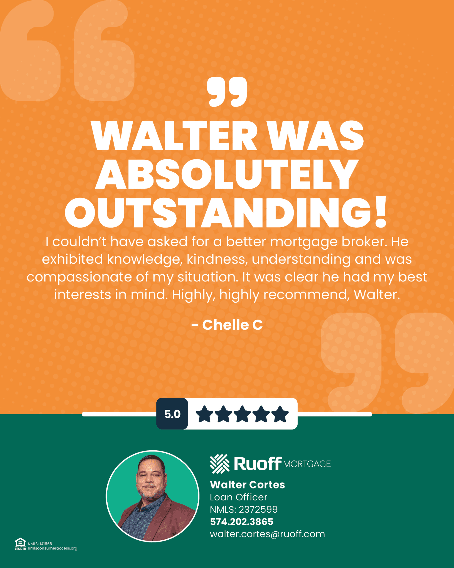 Walter Cortes, Ruoff Mortgage - Gallery Photo