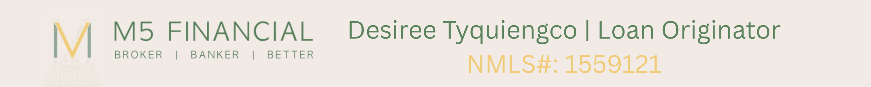 Desiree Tyquiengco | Loan Originator | NMLS#: 1559121's Cover Image
