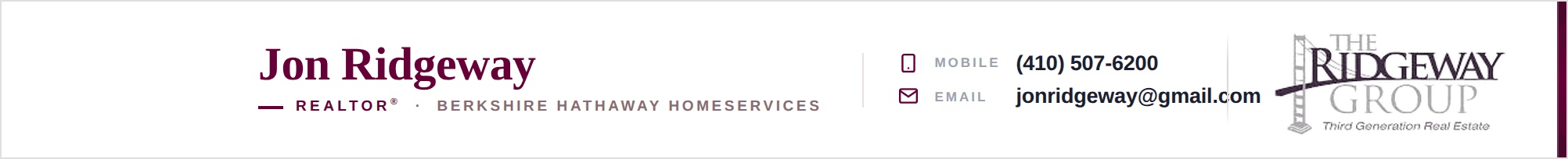 Jon Ridgeway, The Ridgeway Group,, Berkshire Hathaway HomeServices PenFed Realty's Cover Image